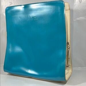 Beijo Turquoise and Beige Backpack